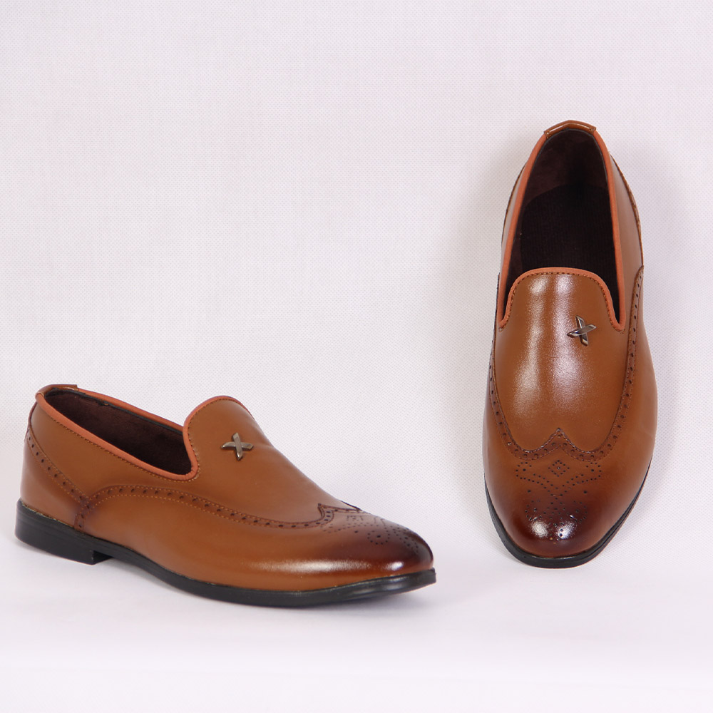 کفش کالج مردانه مدل ایکس عسلی